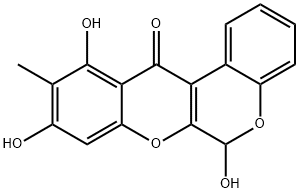 黄细心酮 B 结构式
