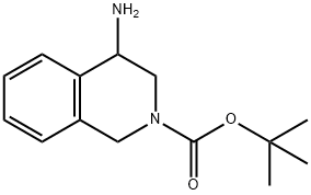 4-氨基-3,4-二氢异喹啉-2(1H)-甲酸叔丁酯 结构式