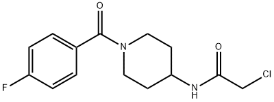 2-氯-N-[1-(4-氟苯甲酰基)-4-哌啶基]乙酰胺 结构式