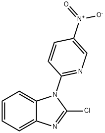 2-氯-1-(5-硝基-2-吡啶基)-1H-苯并咪唑 结构式