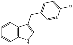 3-[(6-氯-3-吡啶基)甲基]-1H-吲哚 结构式