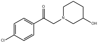 1-(4-氯苯基)-2-(3-羟基-1-哌啶基)乙酮 结构式