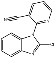 2-(2-氯-1H-苯并咪唑-1-基)-3-氰基吡啶 结构式