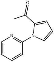 1-[1-(2-吡啶基)-1H-吡咯-2-基]乙酮 结构式