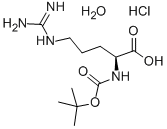 Nα-Boc-D-精氨酸盐酸盐一水合物 结构式