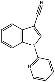 1-(PYRIDIN-2YL)-1H-INDOLE-3-CARBONITRILE 结构式