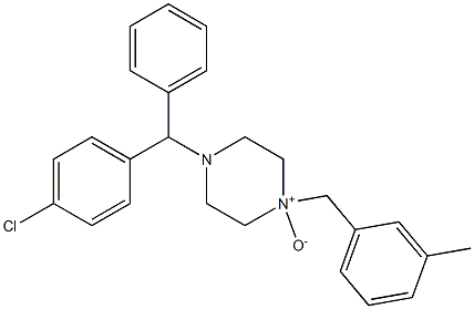 美克洛嗪 N-氧化物 结构式