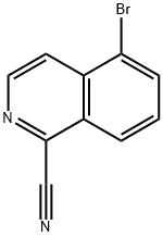 5-溴-异喹啉-1-甲腈 结构式