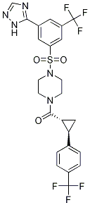 Methanone, [4-[[3-(1H-1,2,4-triazol-5-yl)-5-(trifluoroMethyl)phenyl]sulfonyl]-1-piperazinyl][(1R,2R)-2-[4-(trifluoroMethyl)phenyl]cyclopropyl]-