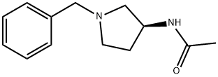 (S)-(-)-1-苄基-3-乙酰氨基吡咯烷 结构式