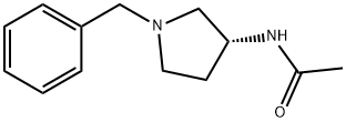 (R)-(+)-1-苄基-3-乙酰氨基吡咯烷 结构式