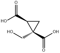 1,2-Cyclopropanedicarboxylicacid,1-(hydroxymethyl)-,cis-(9CI) 结构式