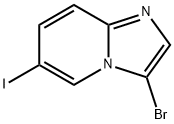 3-BROMO-6-IODOH-IMIDAZO[1,2-A]PYRIDINE 结构式