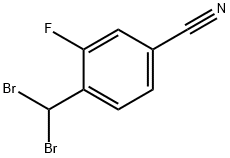 4-(二溴甲基)-3-氟苄腈 结构式