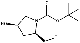 (2R,4R)-N-Boc-2-氟甲基-4-羟基吡咯烷 结构式