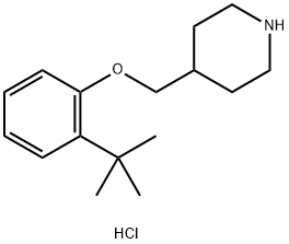 2-(tert-Butyl)phenyl 4-piperidinylmethyl etherhydrochloride 结构式