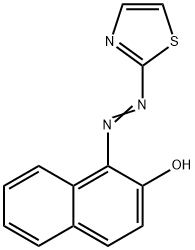 1-(2-噻唑基偶氮)-2-萘酚 结构式