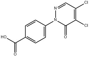 4-(4,5-DICHLORO-6-OXOPYRIDAZIN-1(6H)-YL)BENZOIC ACID 结构式