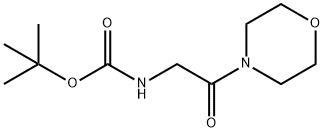 TERT-BUTYL N-(2-MORPHOLINO-2-OXOETHYL)CARBAMATE 结构式
