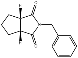 (3aR,6aS)-Tetrahydro-2-benzyl-cyclopenta[c]pyrrole-1,3(2H,3aH)-dione 结构式