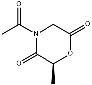 2,5-Morpholinedione, 4-acetyl-6-methyl-, (S)- (9CI) 结构式