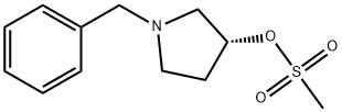 (R)-1-BENZYL-3-MESYLOXY PYRROLIDINE 结构式