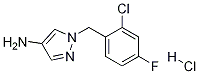 1-(2-氯-4-氟苄基)-4-氨基吡唑盐酸盐 结构式