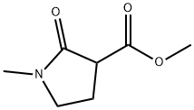 1-甲基-2-氧代吡咯烷-3-甲酸甲酯 结构式