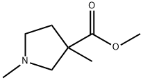 1,3-DIMETHYL-3-PYRROLIDINECARBOXYLIC ACID METHYL ESTER 结构式