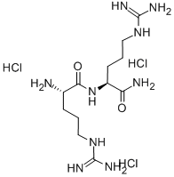H-ARG-ARG-NH2 · 3 HCL 结构式