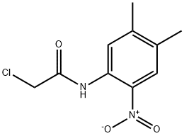 2-Chloro-N-(4,5-dimethyl-2-nitro-phenyl)-acetamide 结构式