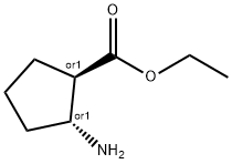 (1R,2R)-2-氨基环戊烷羧酸乙酯 结构式