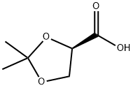 (R)-(+)-2,2-二甲基-1,3-二氧戊环-4-羧酸 结构式