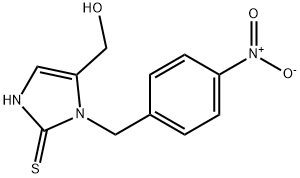 4-HYDROXYMETHYL-3-(4-NITRO-BENZYL)-2-MERCAPTO-3H-IMIDAZOLE
 结构式