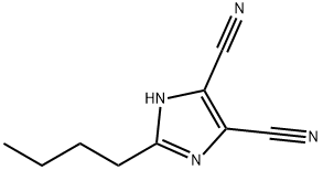 2-丁基-1H-咪唑-4,5-二腈 结构式