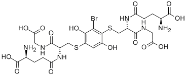 2-bromo-(diglutathion-S-yl)hydroquinone 结构式