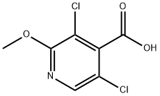 3,5-二氯-2-甲氧基异烟酸 结构式