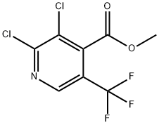 2,3-二氯-5-(三氟甲基)异烟酸甲酯 结构式