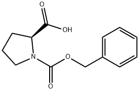 N-苄氧羰基-L-脯氨酸 结构式