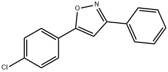 Isoxazole, 5-(4-chlorophenyl)-3-phenyl- 结构式