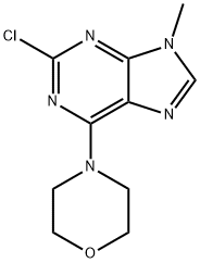 2-氯-9-甲基-6-(4-	吗啉)-9H-嘌呤 结构式
