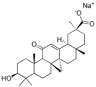 甘草次酸钠 结构式