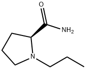 (S)-1-丙基吡咯烷-2-甲酰胺 结构式