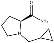 2-Pyrrolidinecarboxamide,1-(cyclopropylmethyl)-,(2S)-(9CI) 结构式