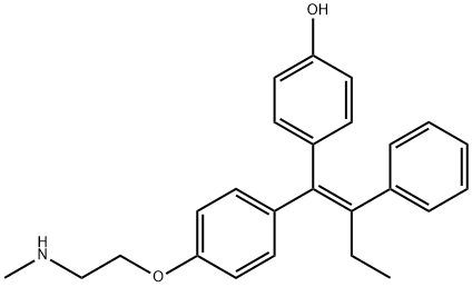 N-去甲-4-羟基-三苯氧胺 结构式