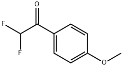 2,2-二氟-1-(4-甲氧基苯基)乙酮 结构式