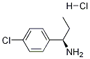 (R)-1-(4-氯苯基)-1-丙胺盐酸盐 结构式