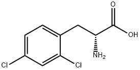 D-2,4-二氯苯丙氨酸 结构式