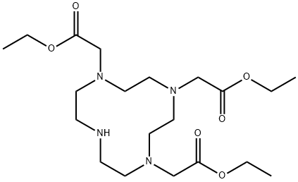 1,4,7-三(乙氧羟基甲基)-1,4,7,10-四阿扎环十四烷 结构式