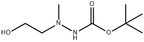 Hydrazinecarboxylic acid, 2-(2-hydroxyethyl)-2-methyl-, 1,1-dimethylethyl ester 结构式